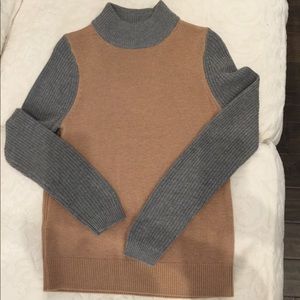 Ann taylor loft tan and grey sweater